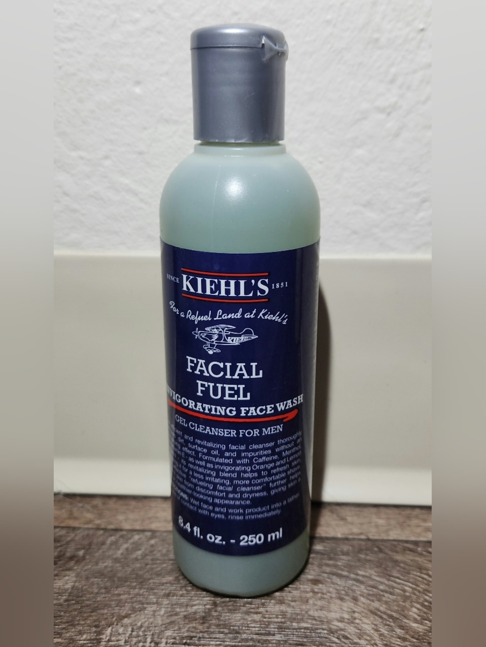 Kiehl's Facial Fuel Energizing Face Wash Gel Cleanser for Men 8.4 fl.oz - 250 ml